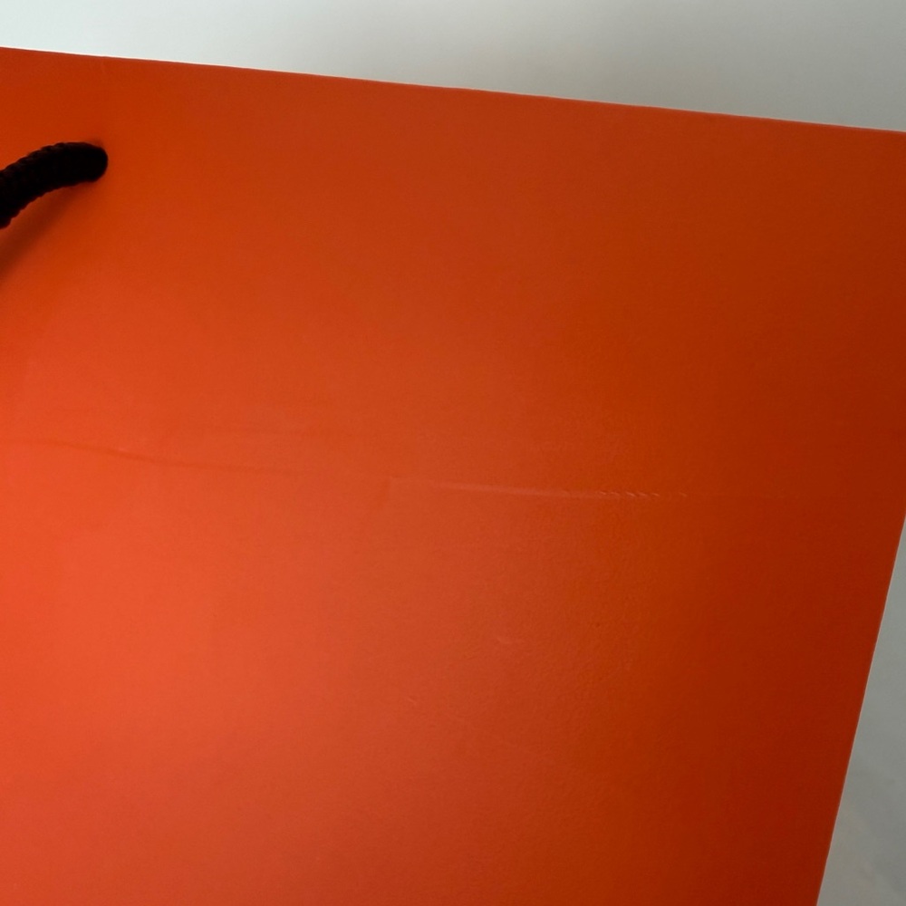 Hermes Newest Bright Orange Shopping Bag From Paris - Picture 7 of 9